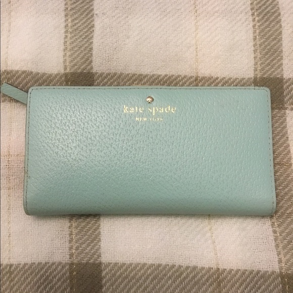 kate spade Handbags - Kate Spade ♠️ Robin’s egg blue wallet